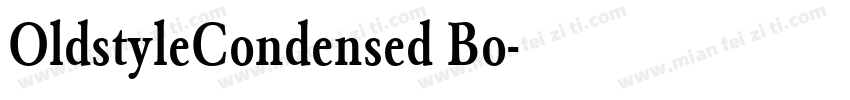 OldstyleCondensed Bo字体转换